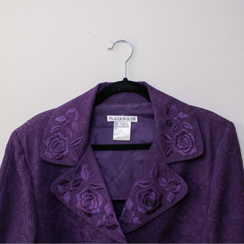 Stunning Purple Women’s Jacket & Skirt Set